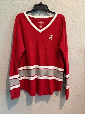 University of Alabama V Neck Long Sleeve - Size XL